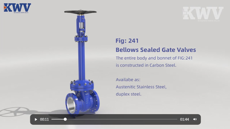 Bellows Sealed Gate Valves Fig: 241
