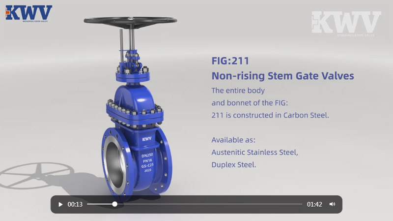 non rising stem gate valve